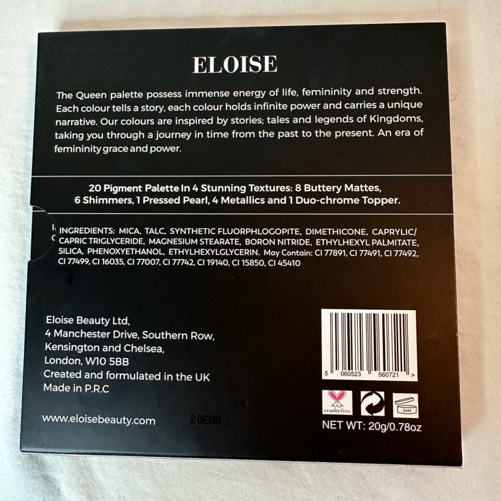 Eloise “The Queen” New and Unused Eyeshadow Palette - Picture 4 of 4